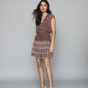 REISS | $345 Marcella Patchwork Mini Dress